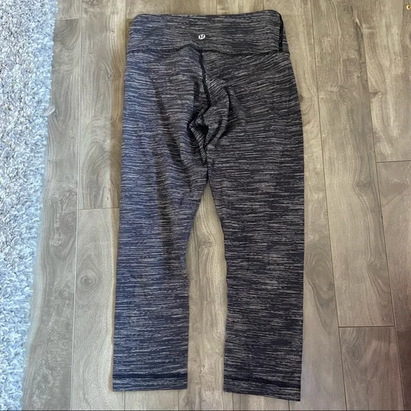 Lululemon Wunder Under Heathered Crop Leggings - Picture 2 of 9